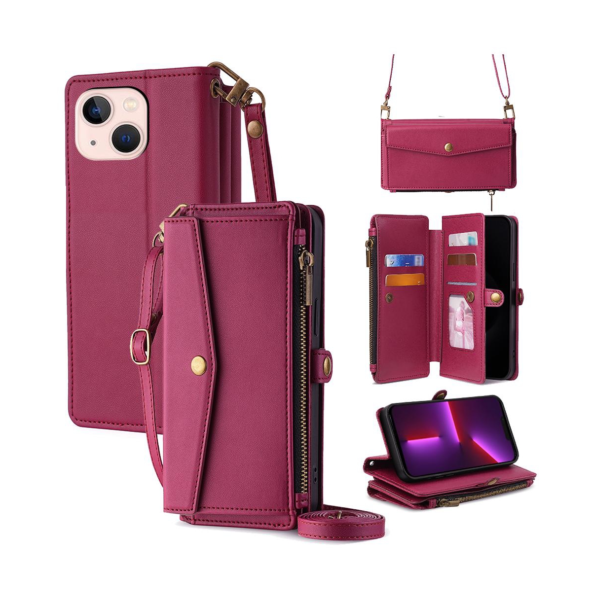 Artudatech 5-in-1 Detachable Straps Wallet Case for iPhone 12–17
