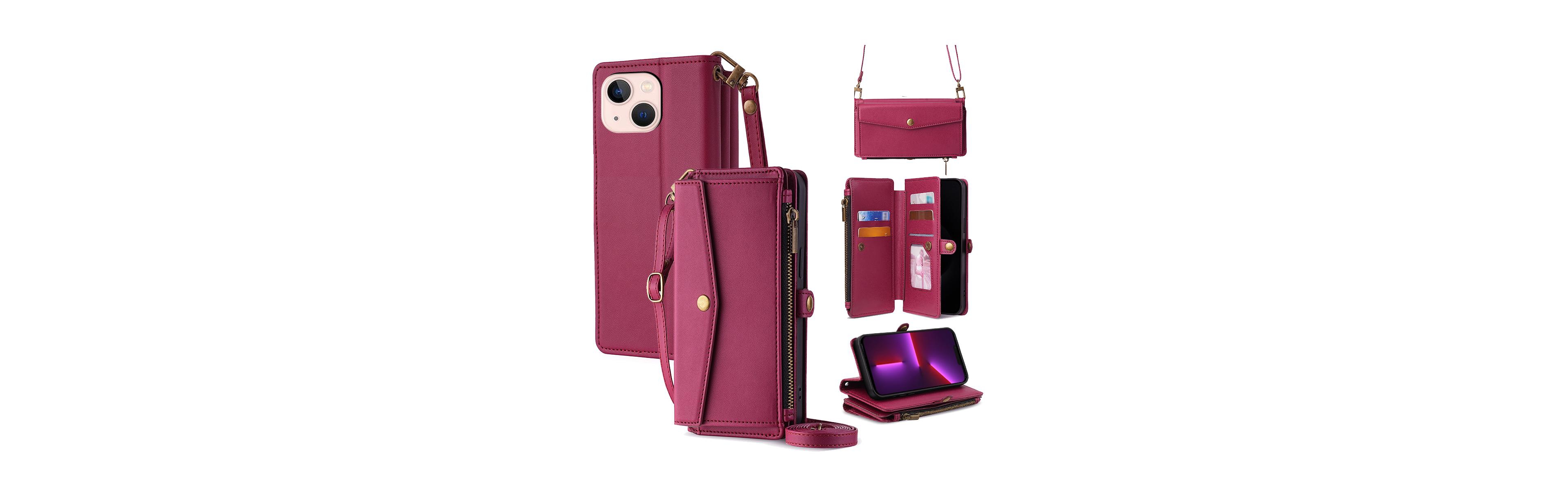 Artudatech 5-in-1 Detachable Straps Wallet Case for iPhone 12–17