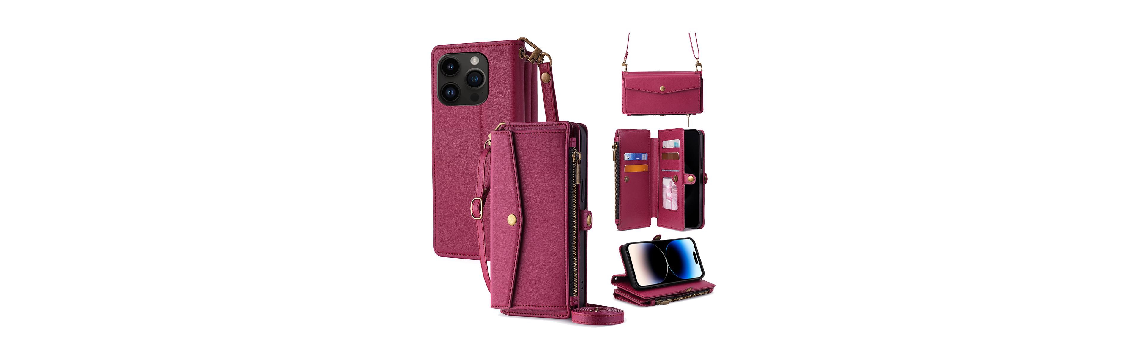Artudatech 5-in-1 Detachable Straps Wallet Case for iPhone 12–17