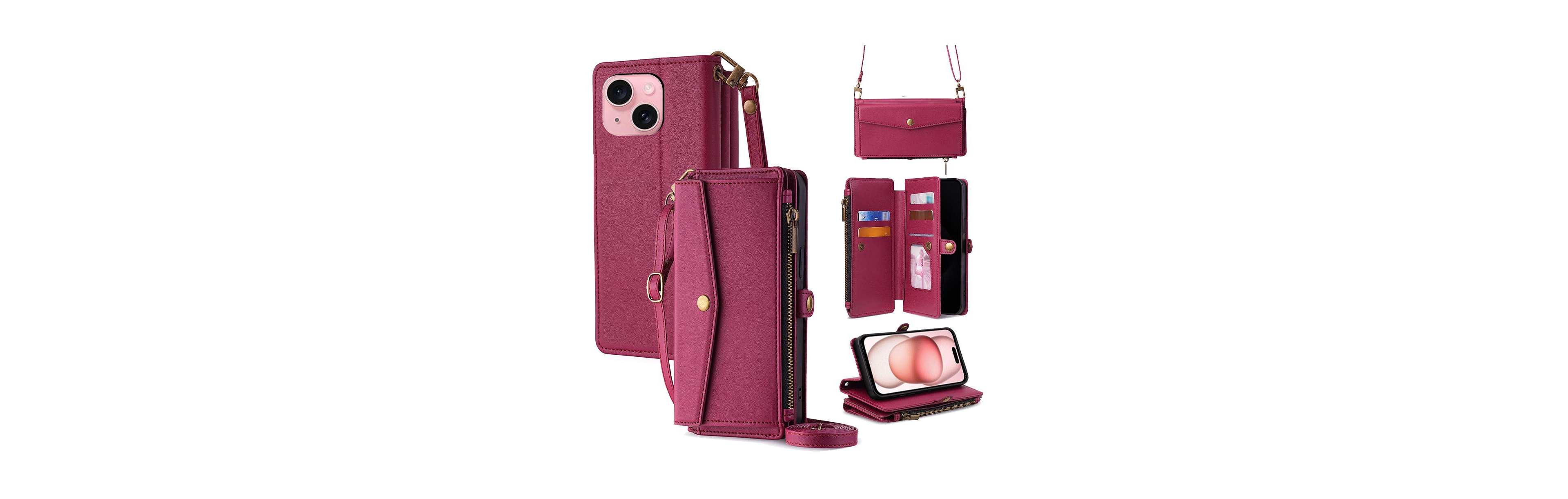 Artudatech 5-in-1 Detachable Straps Wallet Case for iPhone 12–17