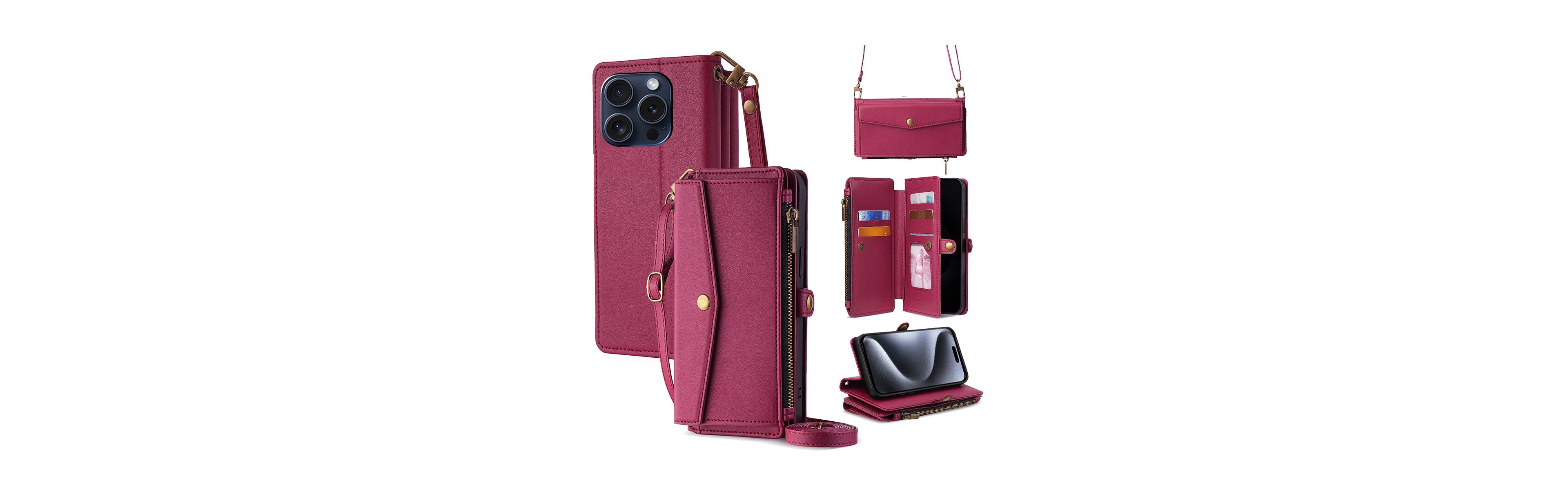 Artudatech 5-in-1 Detachable Straps Wallet Case for iPhone 12–17