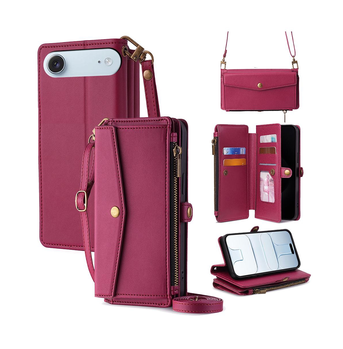 Artudatech 5-in-1 Detachable Straps Wallet Case for iPhone 12â17
