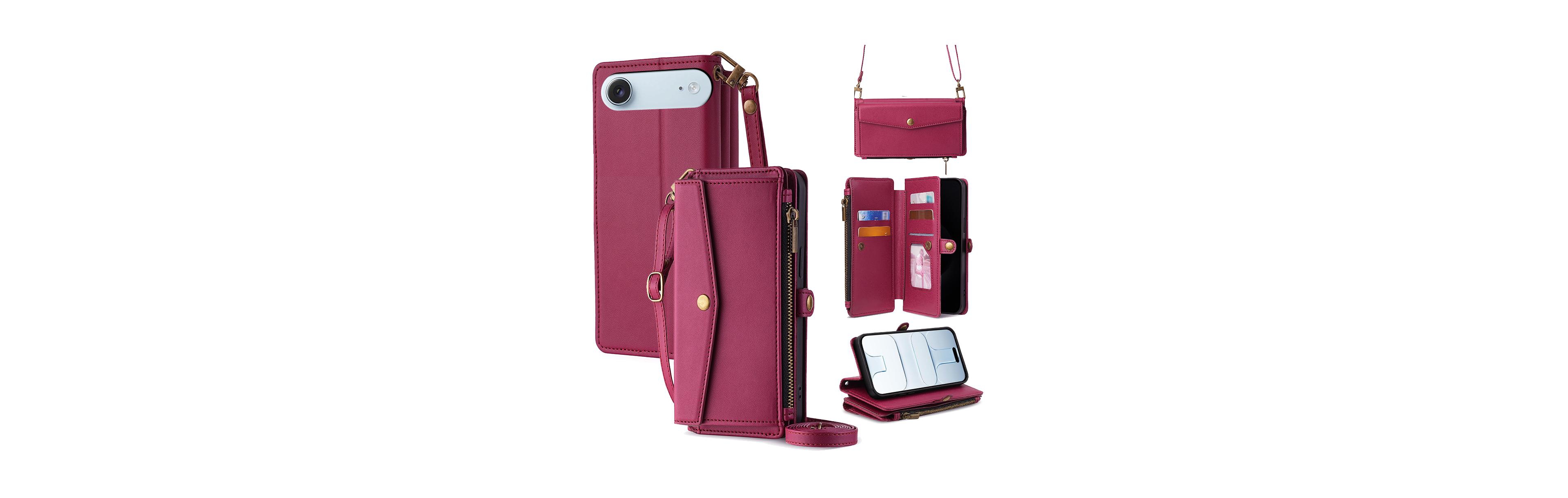 Artudatech 5-in-1 Detachable Straps Wallet Case for iPhone 12–17