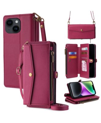 5-in-1 Crossbody Wallet Case for iPhone 12-17