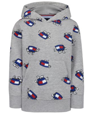 Boys' 2T-7 Mascot Allover-Print Kangaroo-Pocket Hoodie