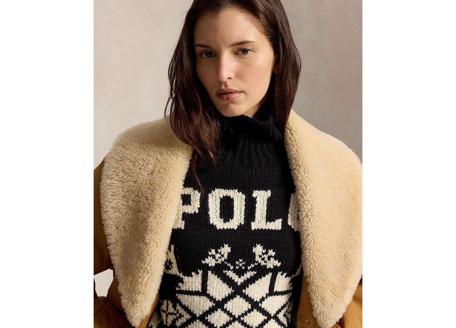 Women's Intarsia-Knit Snowflake Wool-Blend Turtleneck Sweater