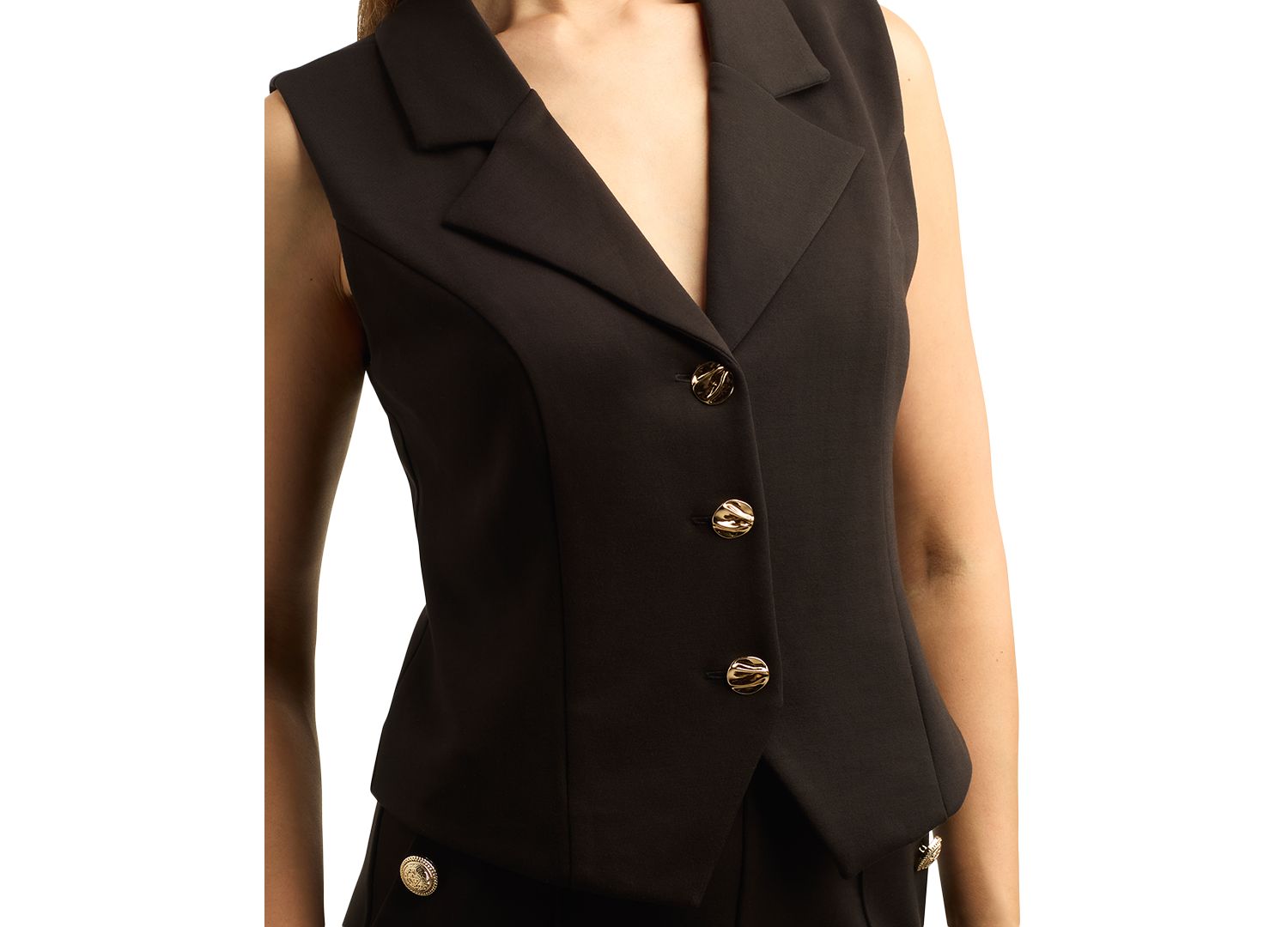 Juniors' Scuba Collared Button-Front Vest
