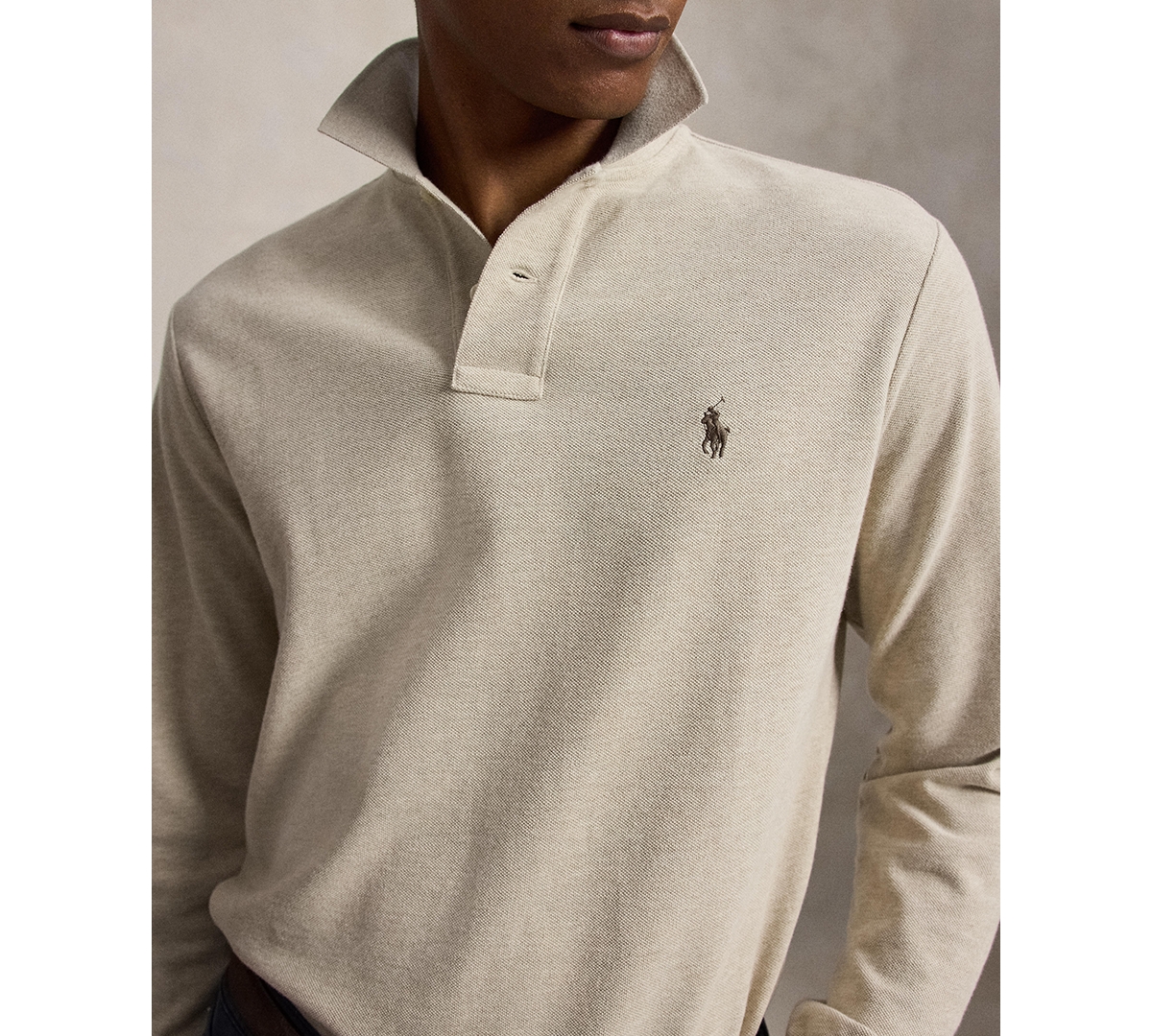 Polo Ralph Lauren Men's Classic Fit Long Sleeve Mesh