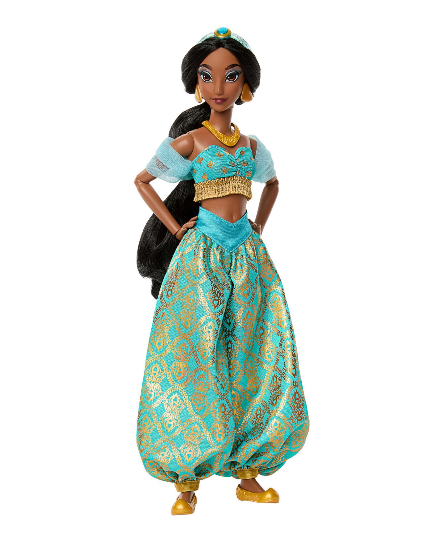 Детская кукла Disney Princess Sparkling Princess Jasmine 11" 11-Point Articulation Fashion Doll, Ages 4+ — фото 2