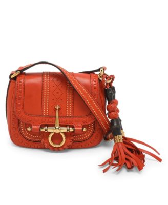 Women's  Small Snaffle Bit Studded Leather Shoulder Bag
