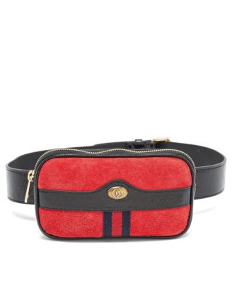 Women's Ophidia Suede and Patent Leather Belt Bag