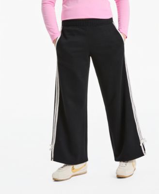 Girls' XS-XL Bow-Detail Wide-Leg Sweatpants