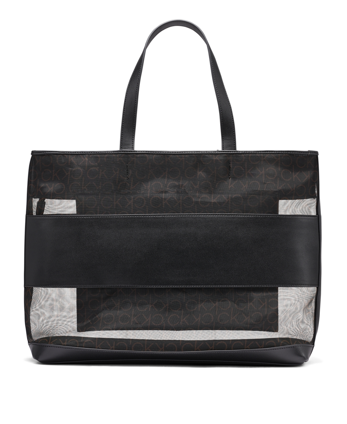 Calvin Klein Aurelia Signature Mesh Large Tote Handbag