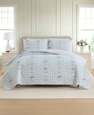 Spice Village Reversible 3-Piece Quilt Set, King/California King