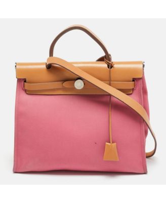 Pre-Owned HERMES Saut Women's Barenia Leather Shoulder Bag