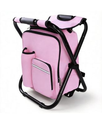 Folding Cooler Chair Camping Fishing Beach Stool