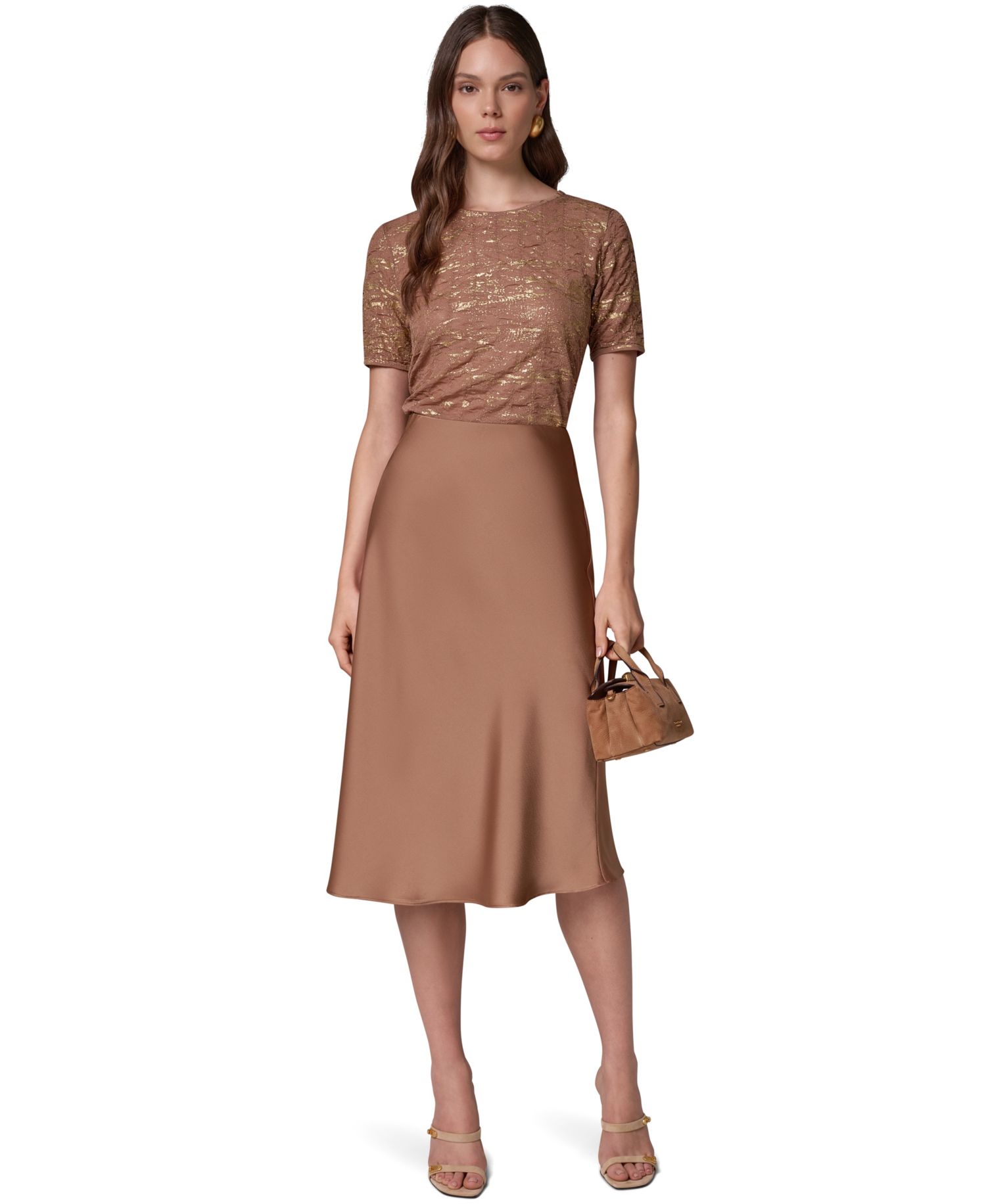 Women's Midi A-Line High-Waisted Skirt