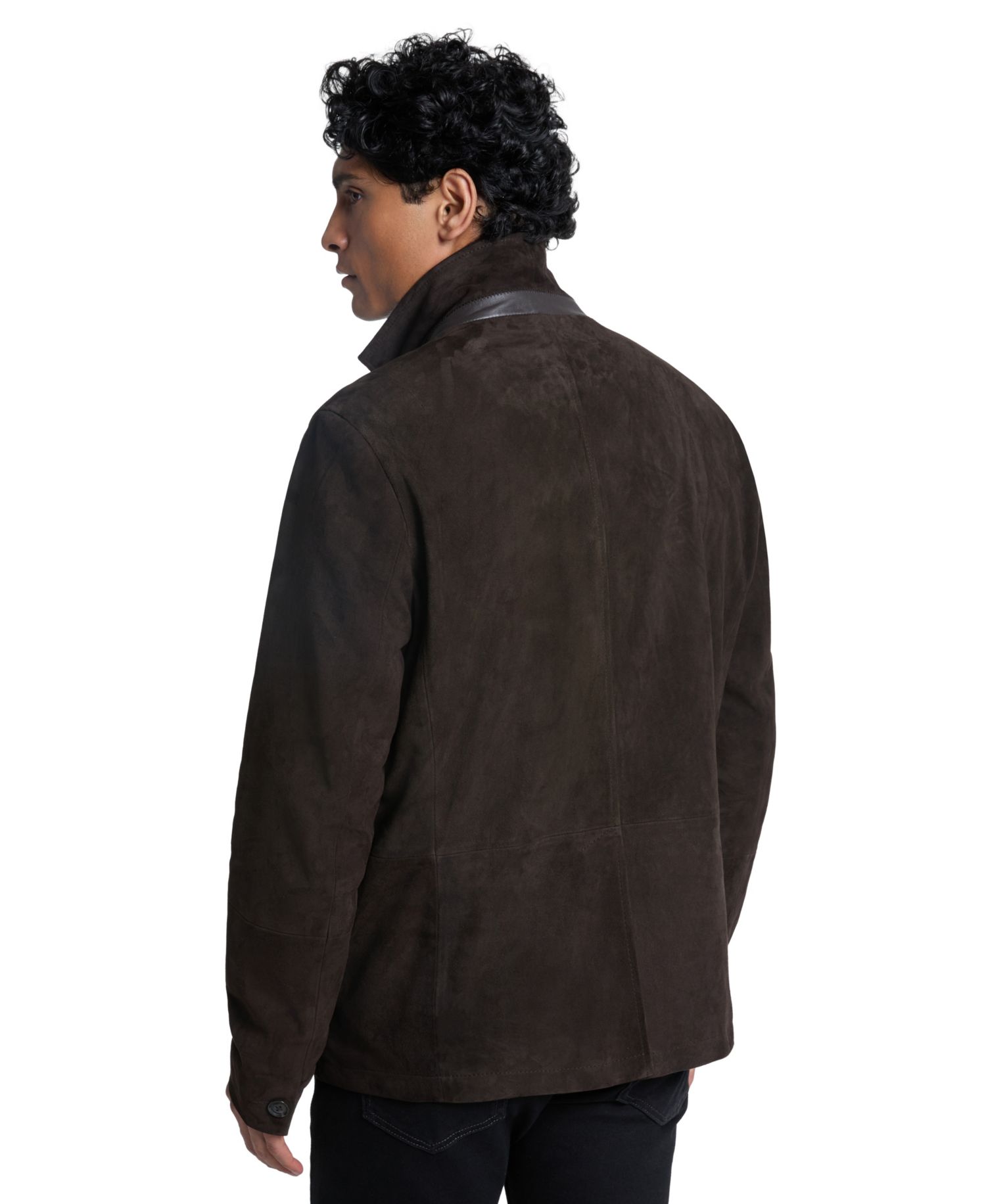 Men's Suede Modern-Fit Blazer