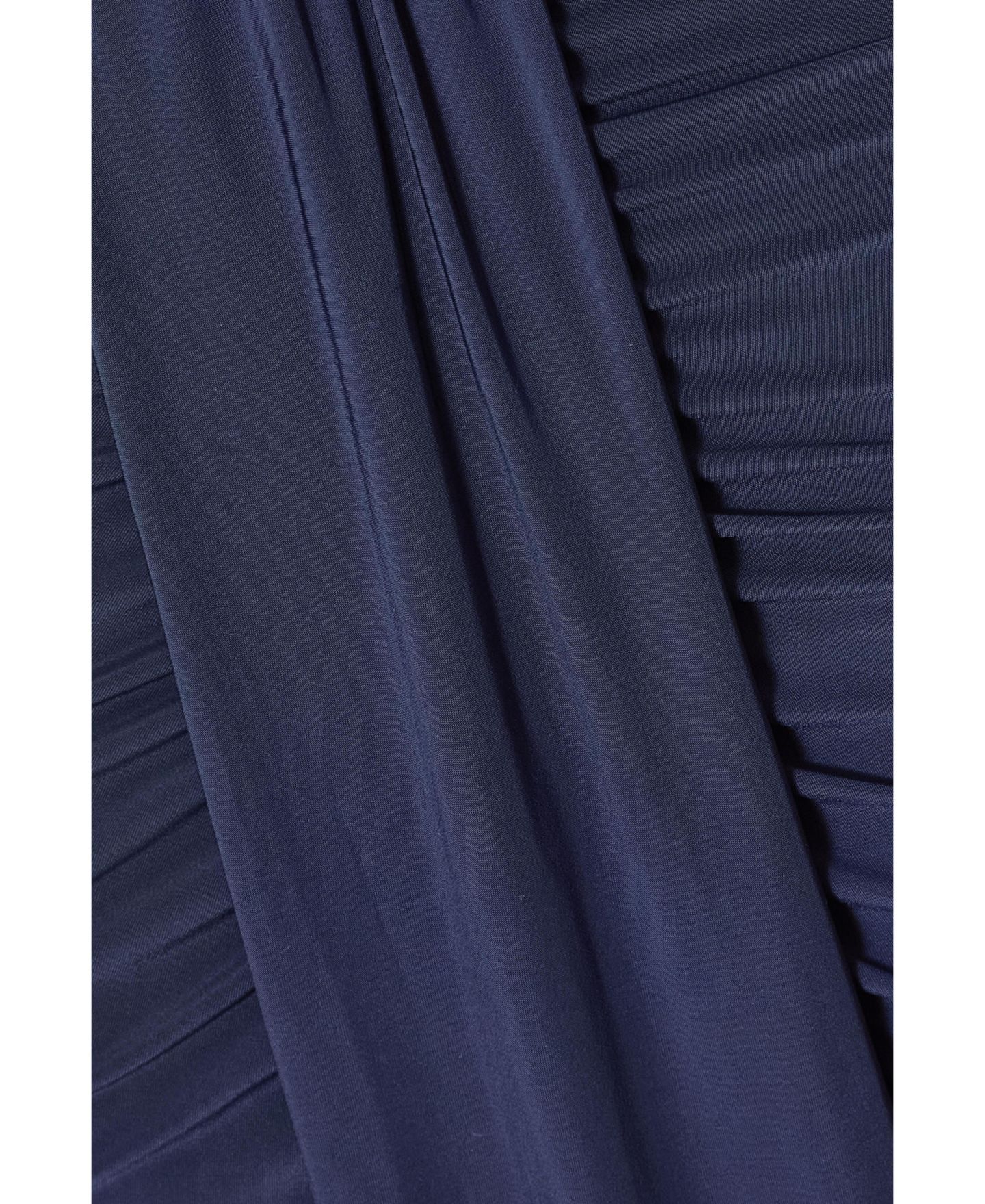 Женское платье QUIZ Off Shoulder Ruched Maxi, цвет: Тёмно-синий — фото 4