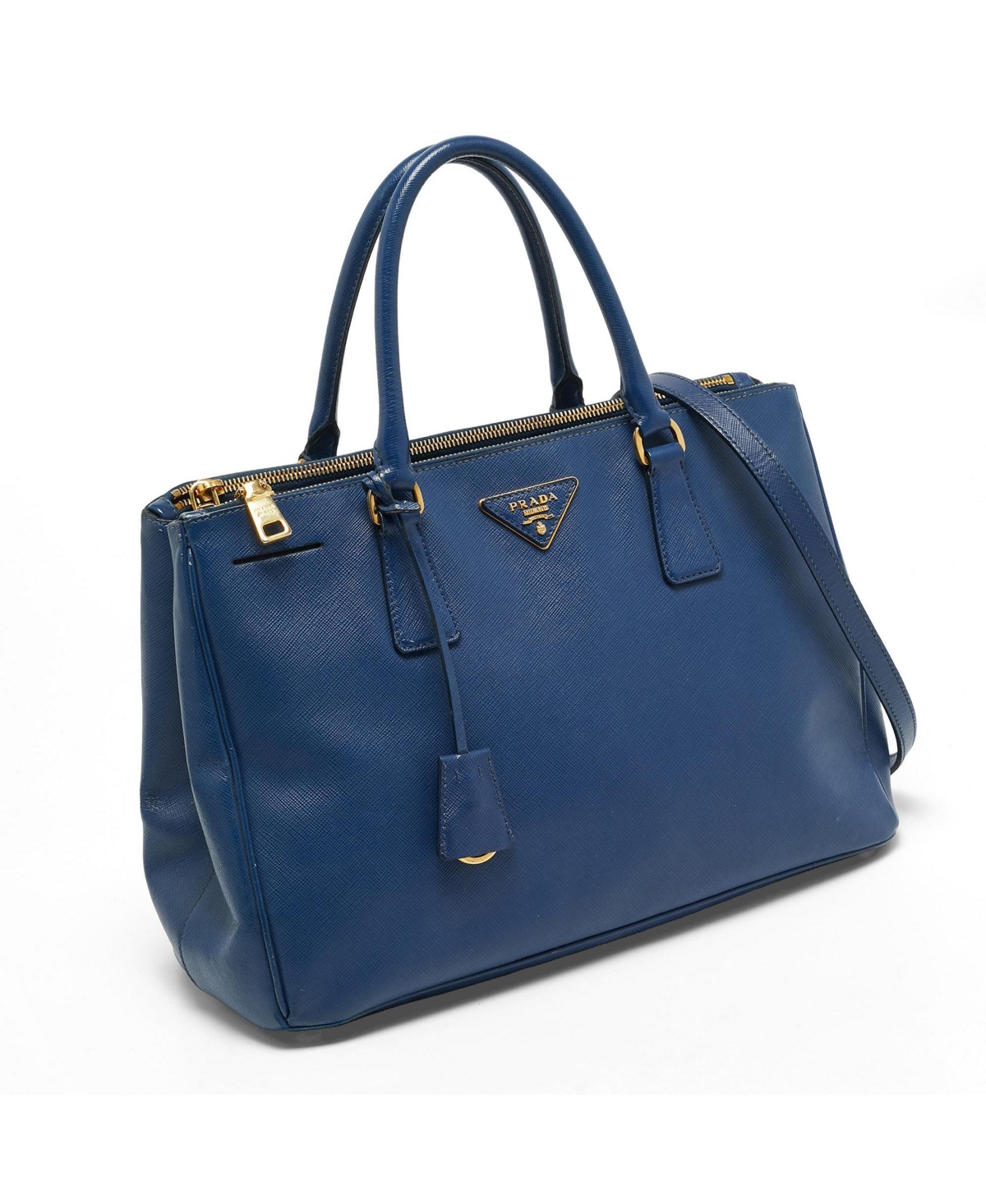 Pre-Owned Prada Galleria Saffiano Leather Double Zip Tote