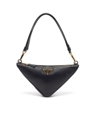 Triangle Leather Shoulder Bag