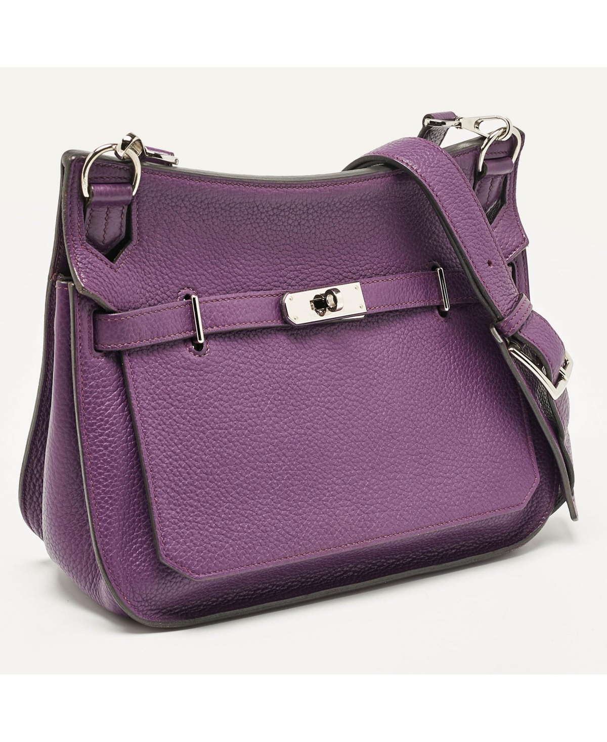 Pre-Owned Hermes Women's Ultraviolet Women's Togo Leather Palladium Finish