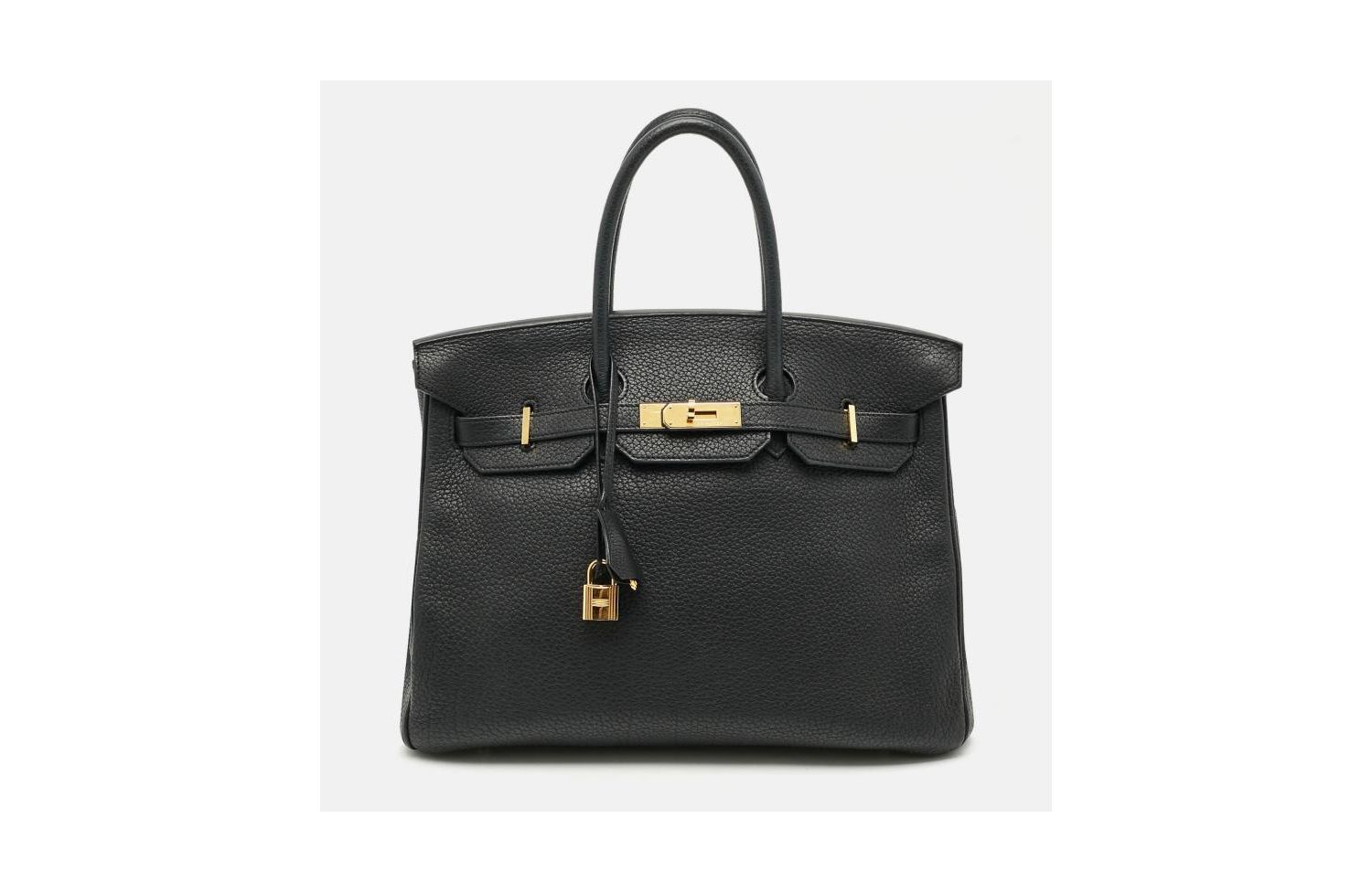 Pre-Owned HERMES Women's Birkin 35 Gold Finish Fjord Leather
