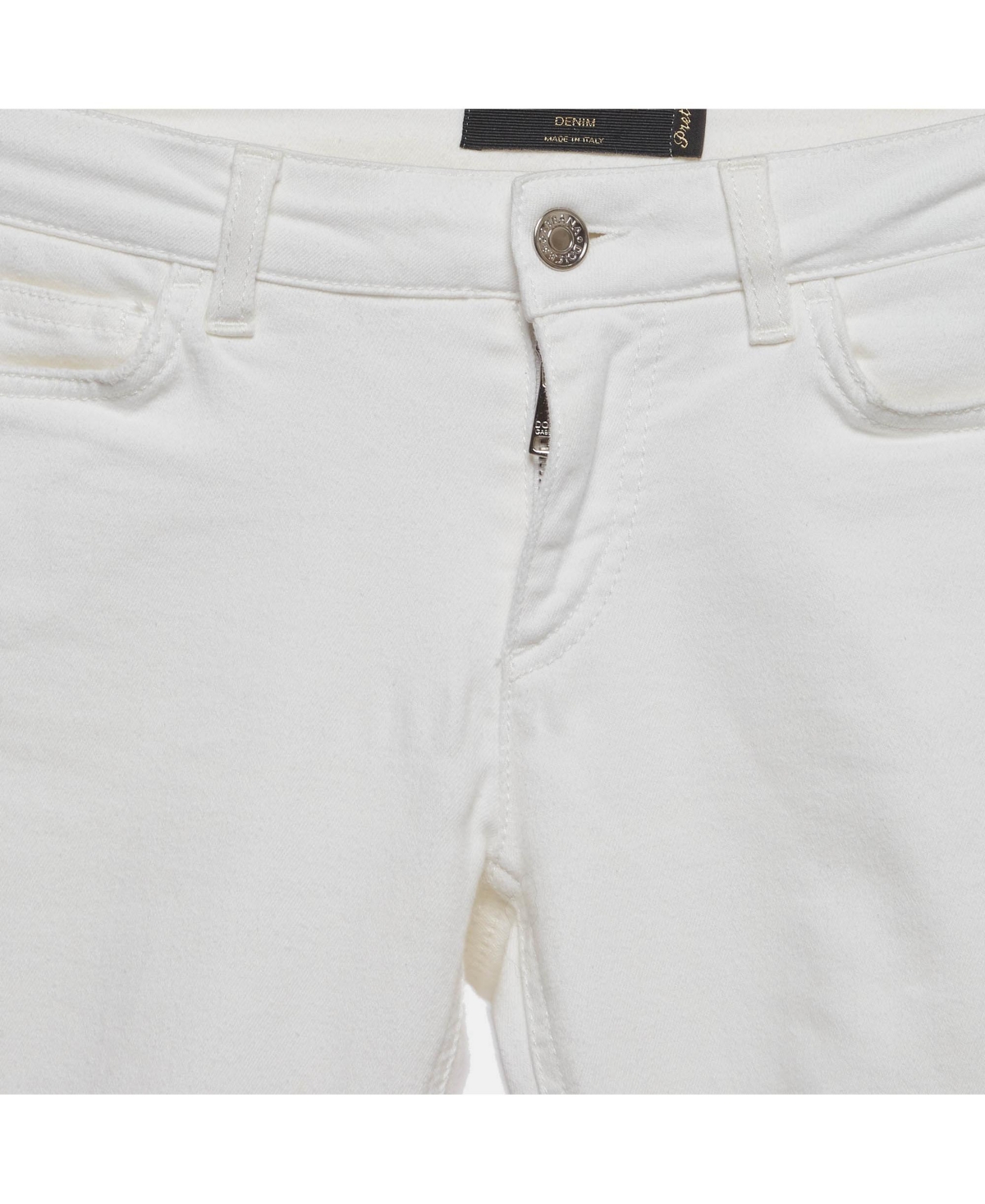 Pre-Owned Dolce & Gabbana Women's Ripped Mid-Rise Skinny Jeans