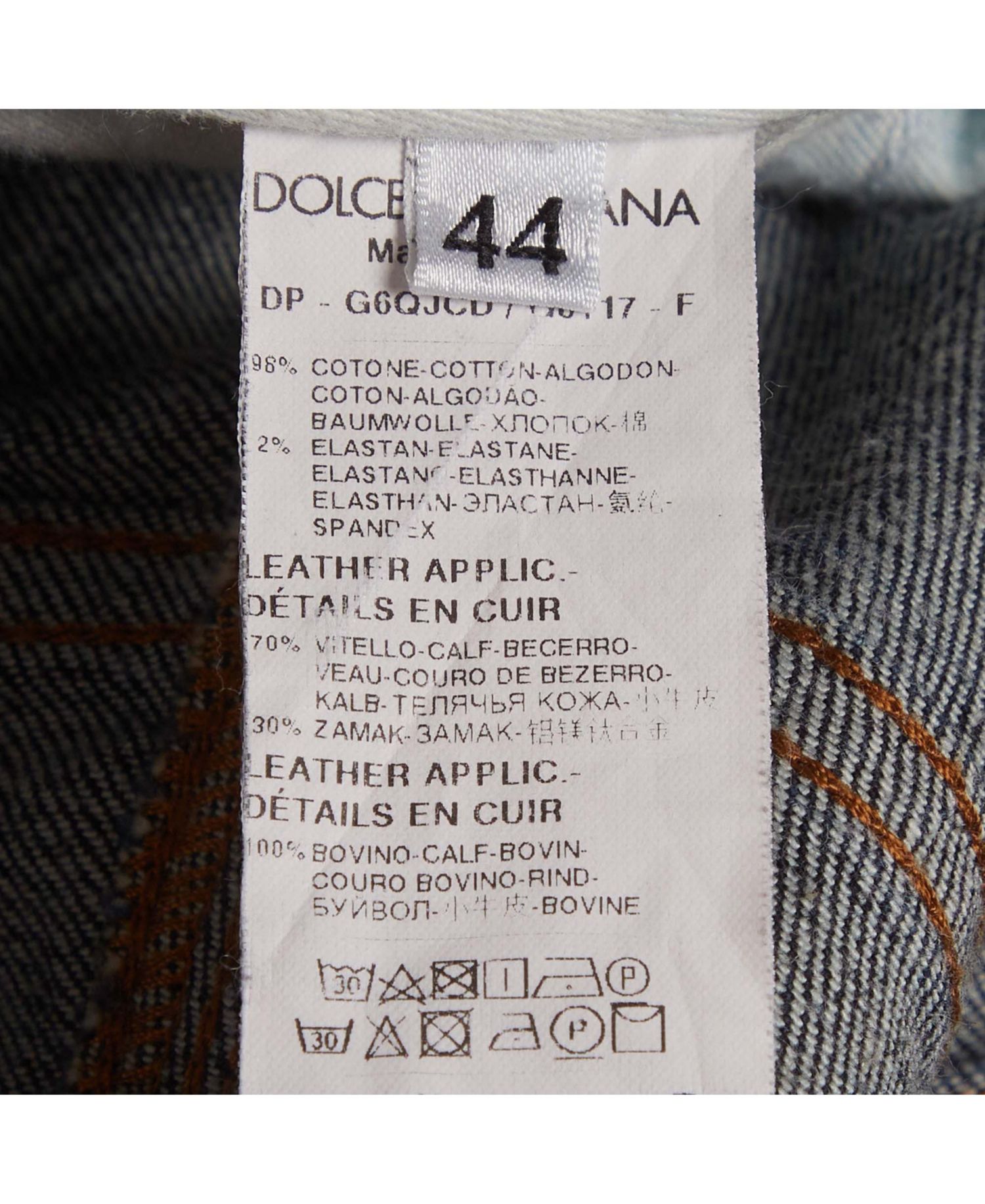 Dolce & Gabbana Women's Mid-Rise Straight-Leg Dark-Rinse Jeans