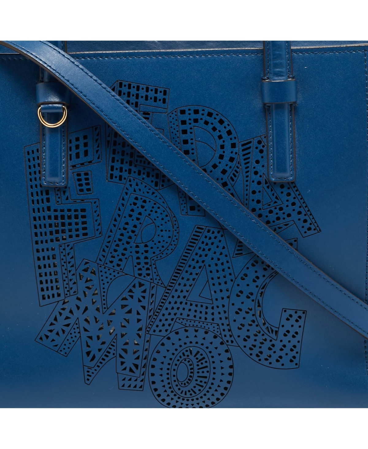 Pre-Owned Salvatore Ferragamo Women's Bonnie Laser-Cut Leather Tote
