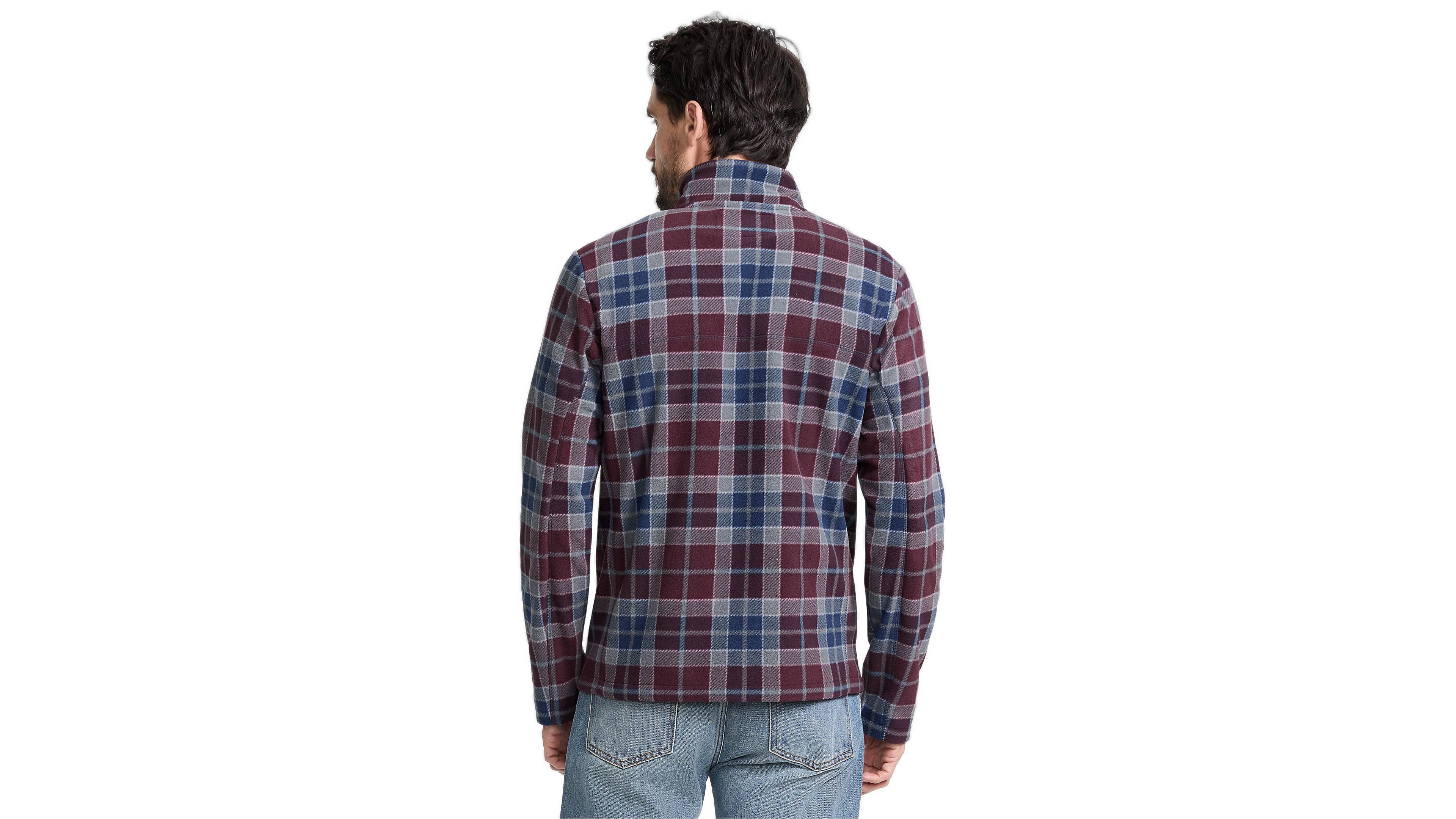 Lands' End Men's Anyweather Relaxed-Fit Fleece Quarter-Zip Pullover