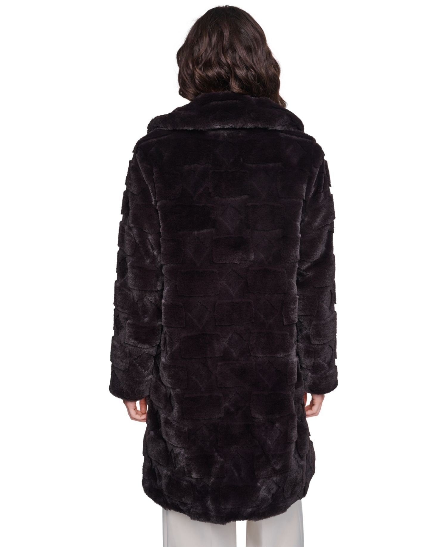 Women's Teddy Faux Fur Mid Length Coat