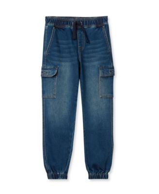 Boys Iron Knee Knit Denim Jogger