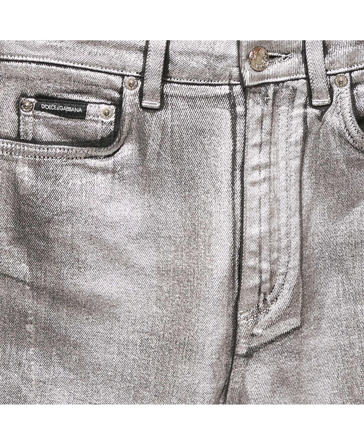 Pre-Owned Dolce & Gabbana Women's Coated Skinny Jeans