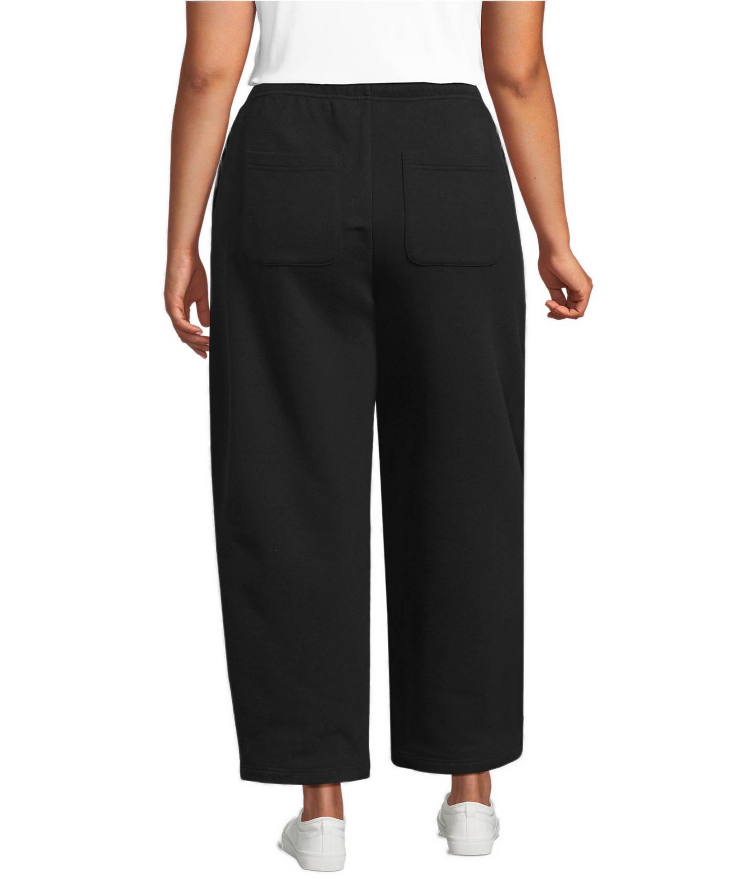 Plus Size Serious Sweats High-Rise Barrel Pants
