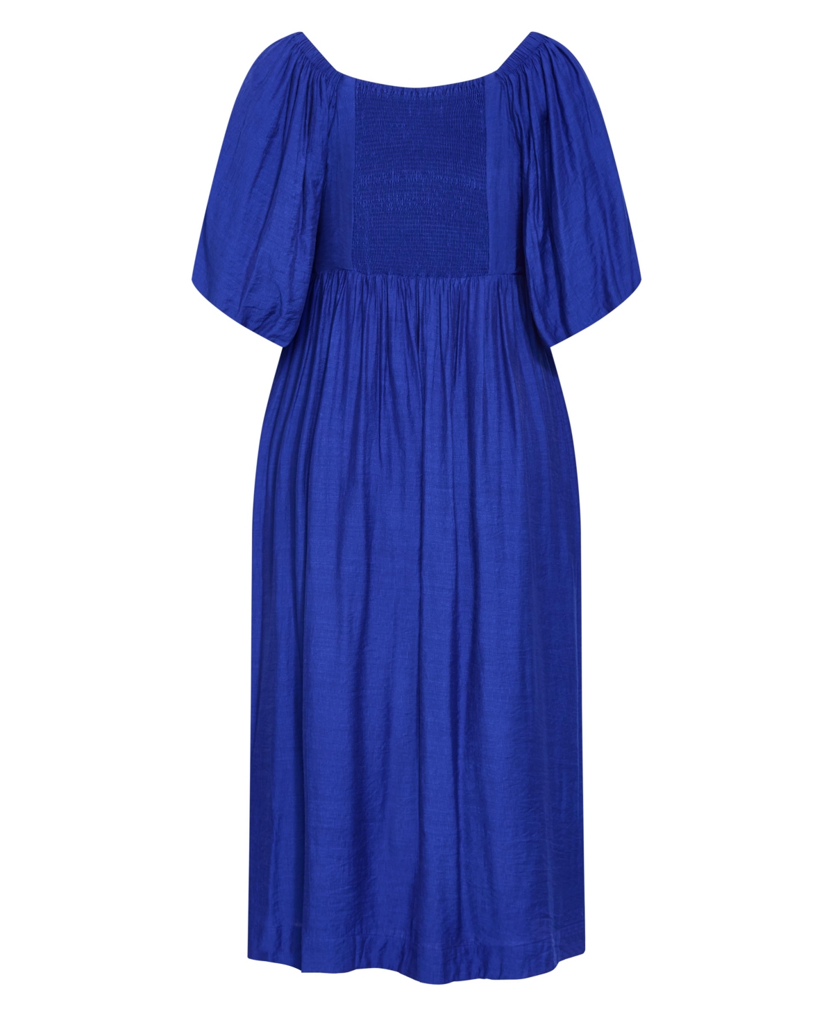 City Chic Plus Sheree Puff-Sleeve A-Line Midi Dress