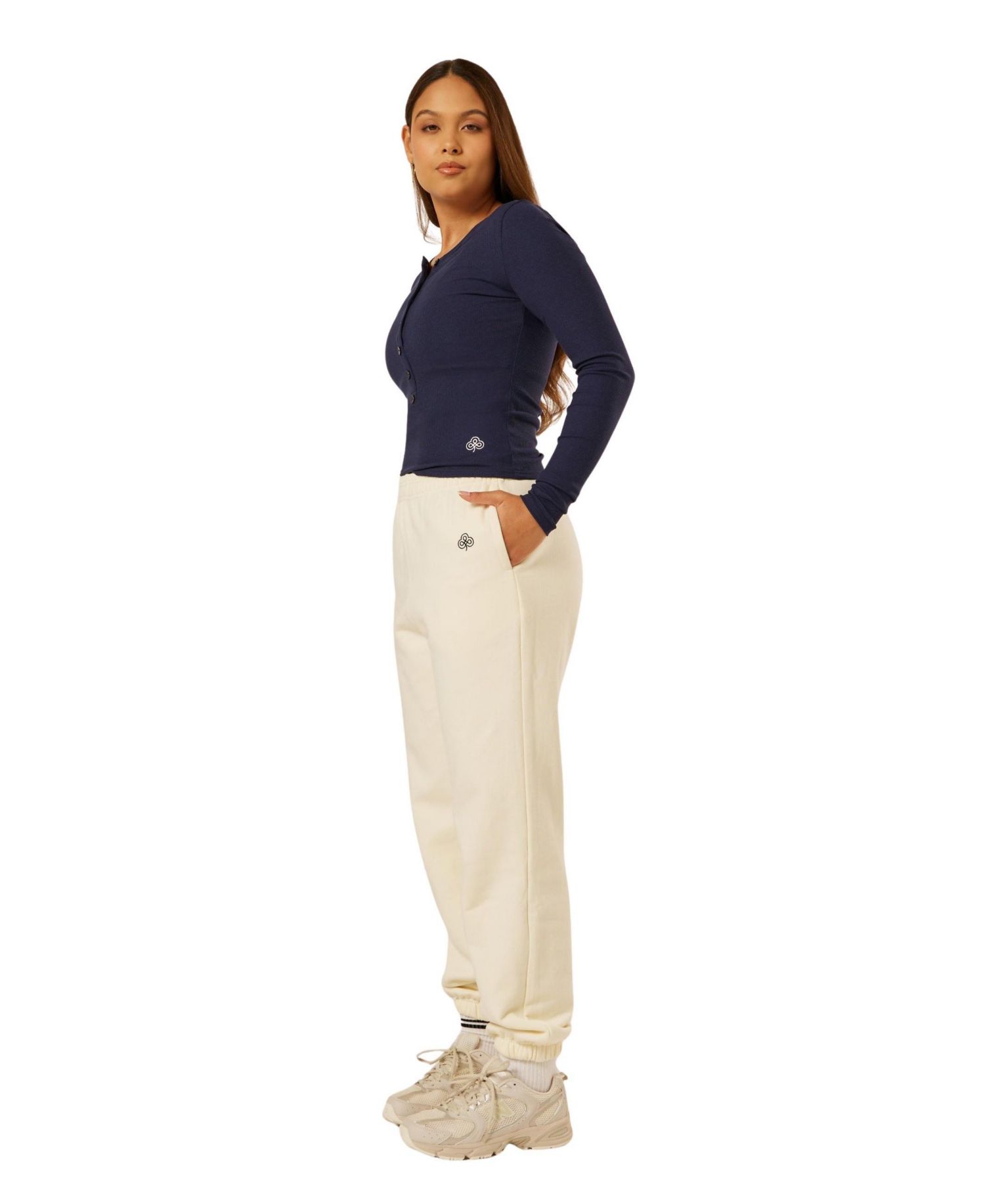 Women's Essential Long-Sleeve Henley T-Shirt