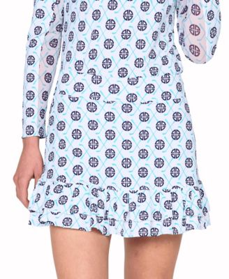 Women's Double-Tiered Ruffles A-Line Mini Skort