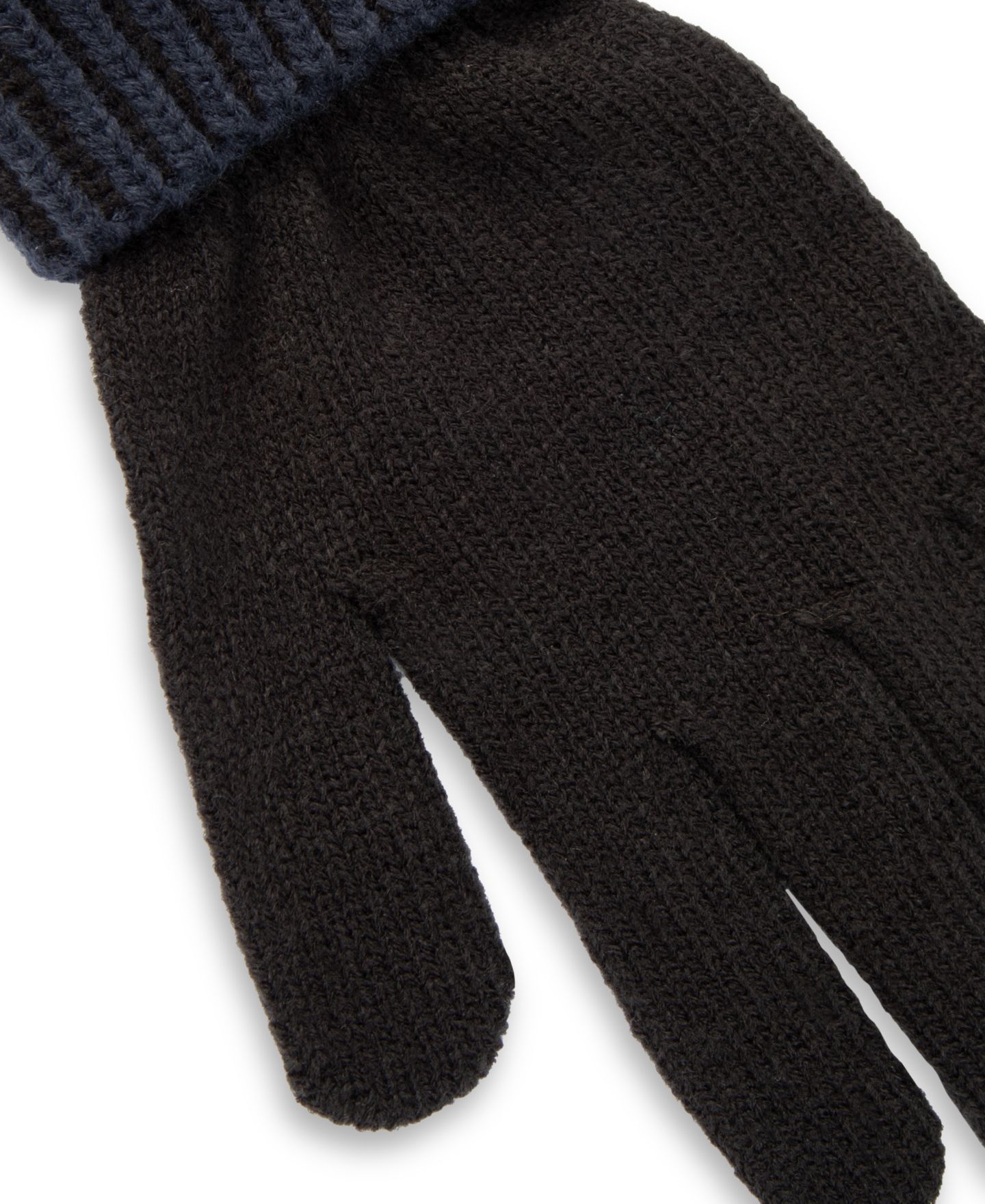 Мужские комплекты Levi's Fleece-Lined Rib-Knit Beanie & Gloves, 2-Piece Set, цвет: Тёмно-синий — фото 6