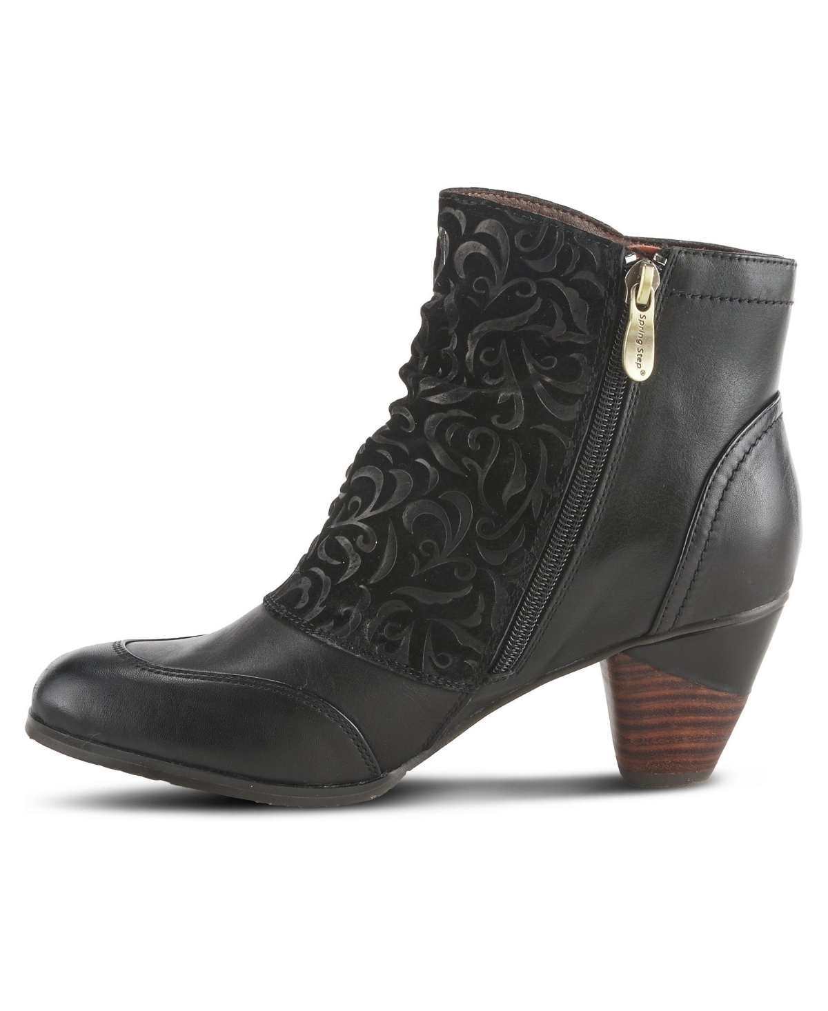 L'Artiste Women's Spring Step Belgard Bootie Shoe with Suede Upper