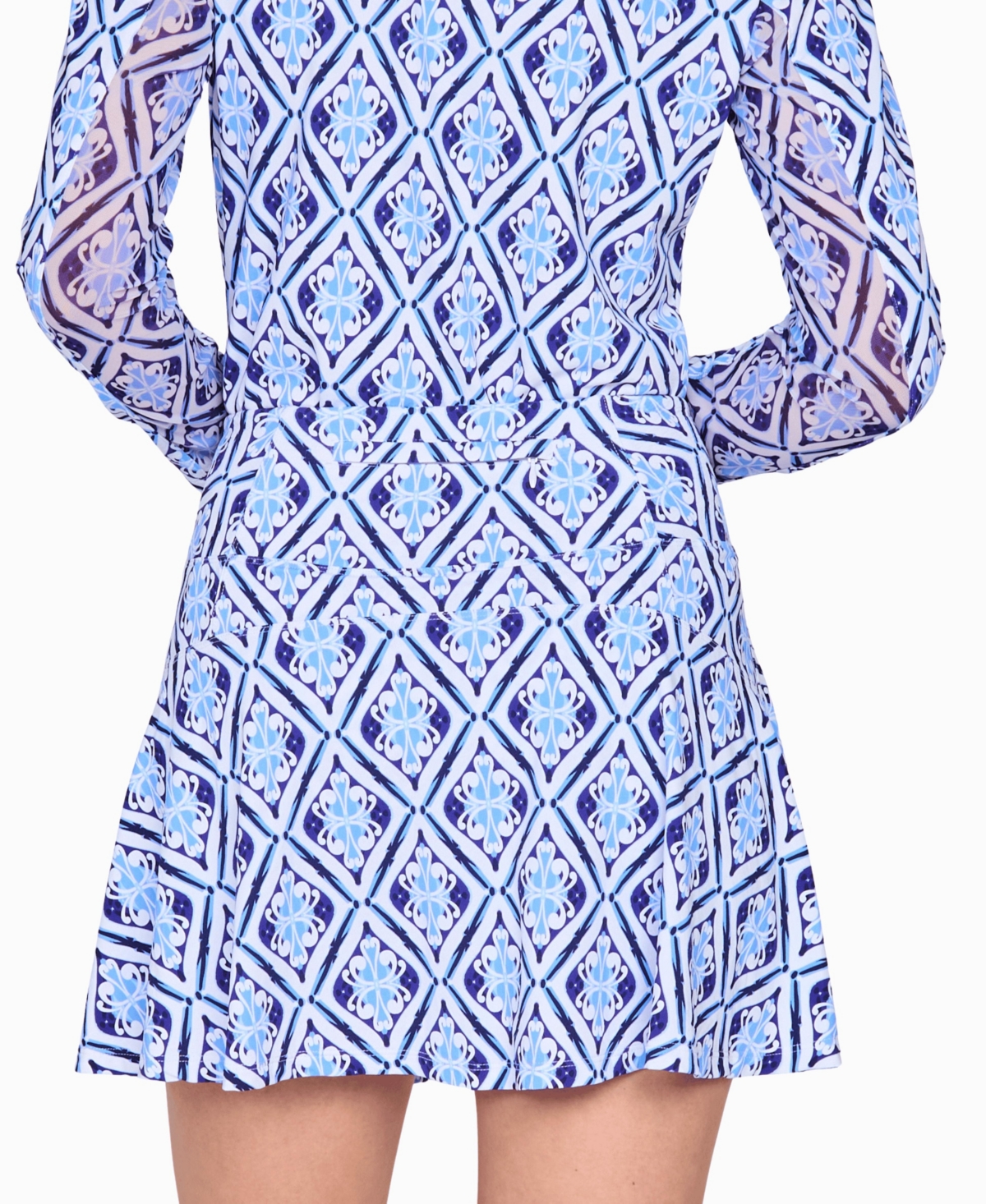 G Lifestyle Clothing Women's Mini Golf Back Yoke Ruffle Skort