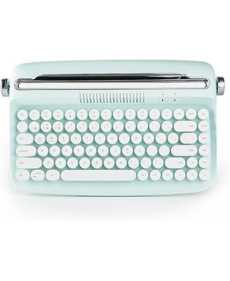 B303 Retro Typewriter-Style Wireless Keyboard with Integrated Stand, Compatible with Windows, Android, and iOS