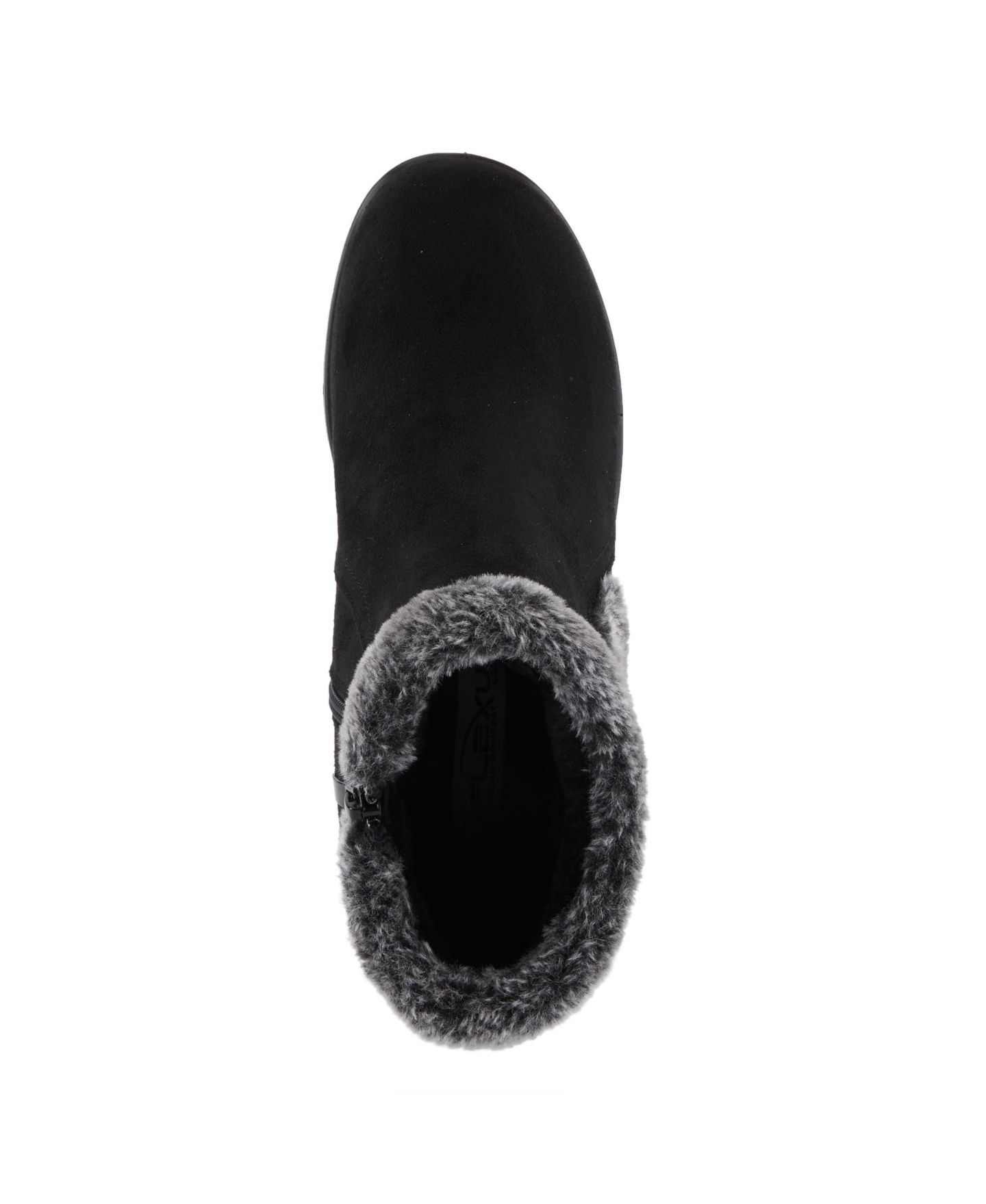 Женские ботинки Flexus Santuzza Booties with Faux Fur Lining, цвет: Чёрный — фото 3