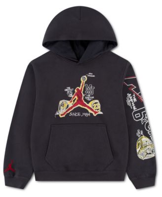 Boys' 4-20 Championship Ring Sketch Graphics Kangaroo Pocket Pullover Hoodie