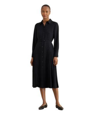 Women's Ginny Belted Pleated Midi Shirt Dress