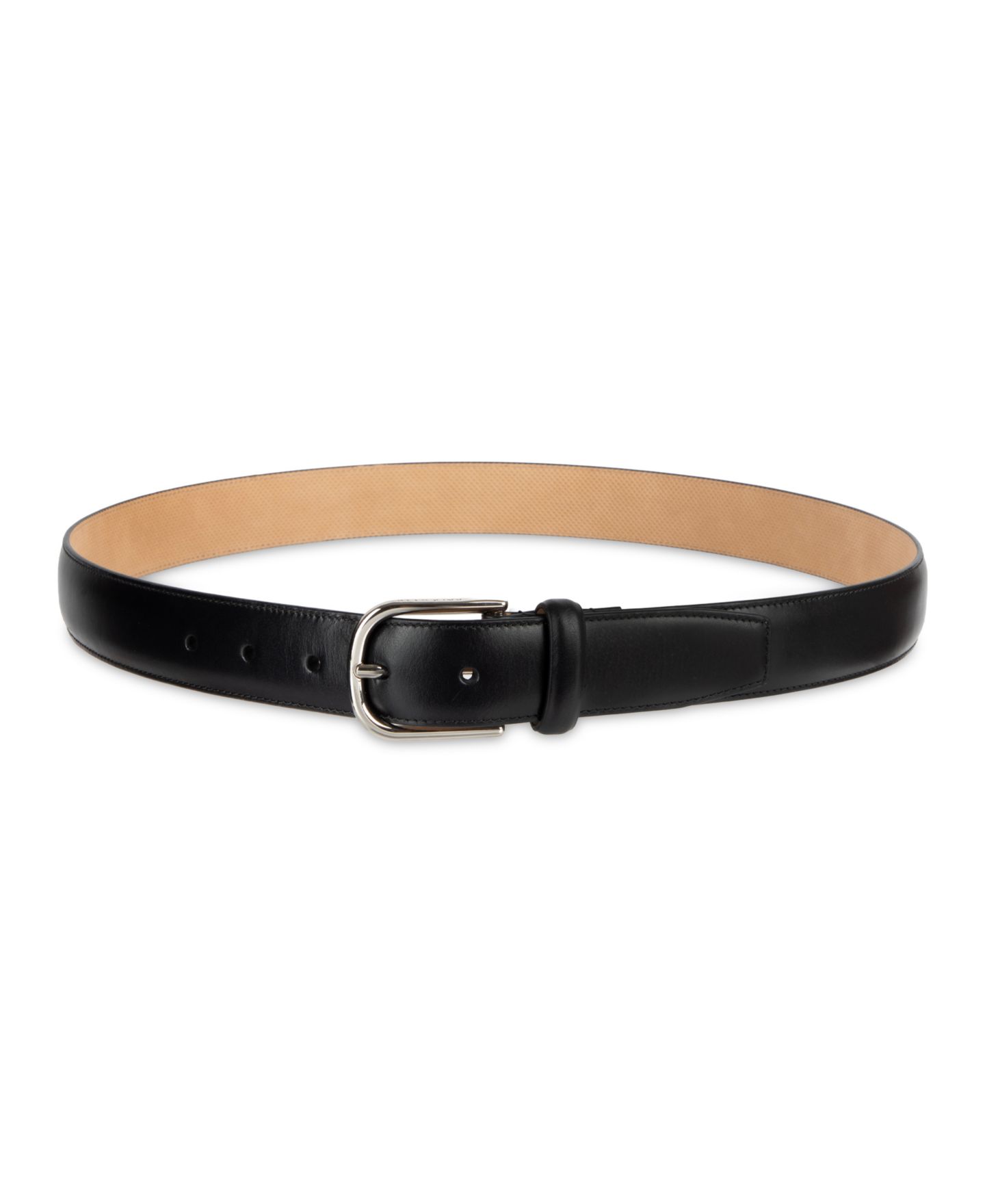 Мужской ремень Cole Haan Leather Classic Belt, цвет: Чёрный — фото 3