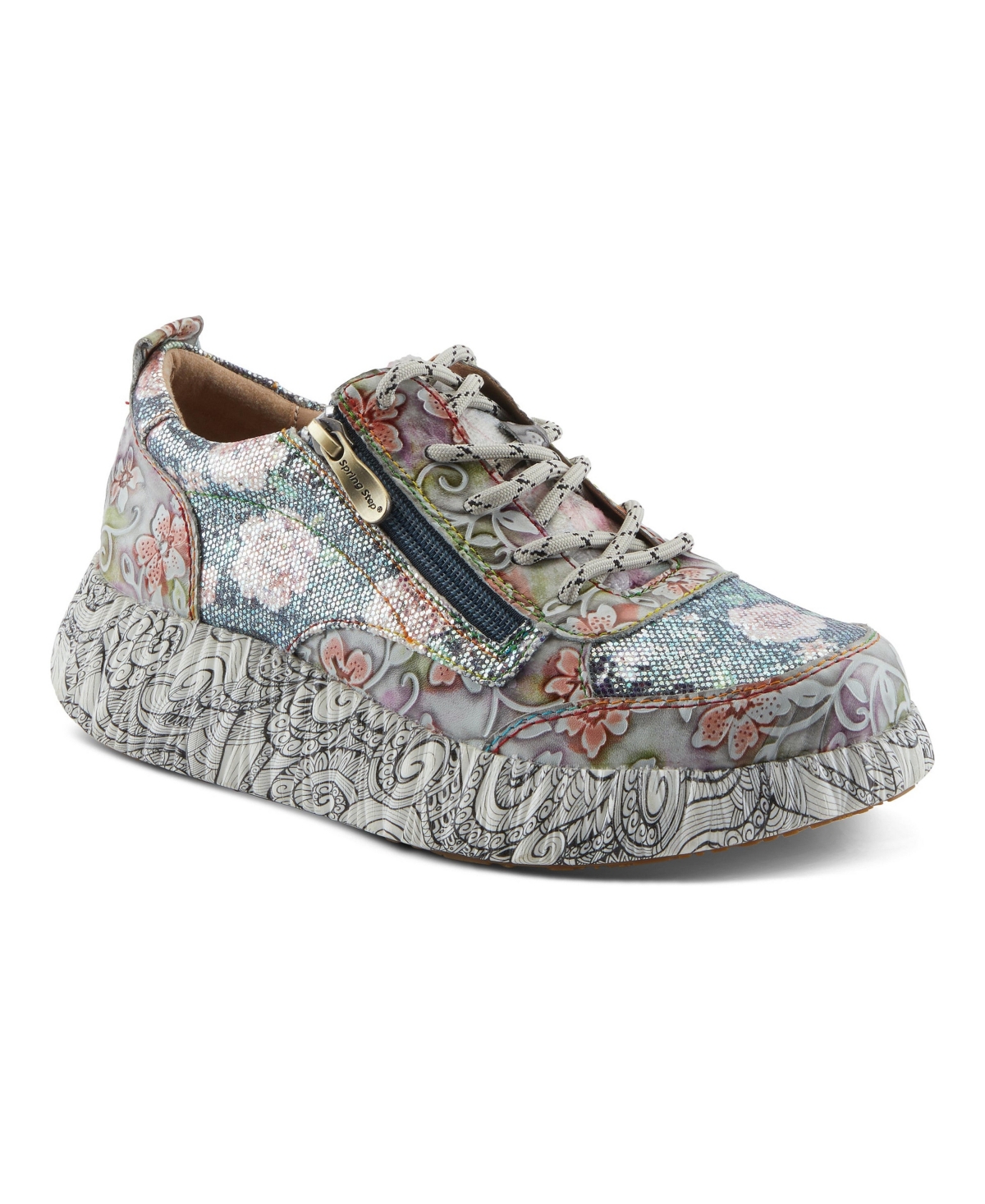 L'Artiste Spring Step Motion Women's Fashion Sneaker with Mesh Upper