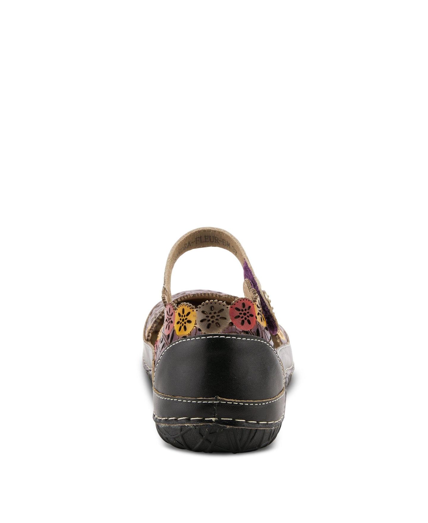 Женские балетки L'Artiste Spring Step Kysandra-Fleur Mary Jane with Adjustable Strap, цвет: Чёрный разноцветный — фото 4