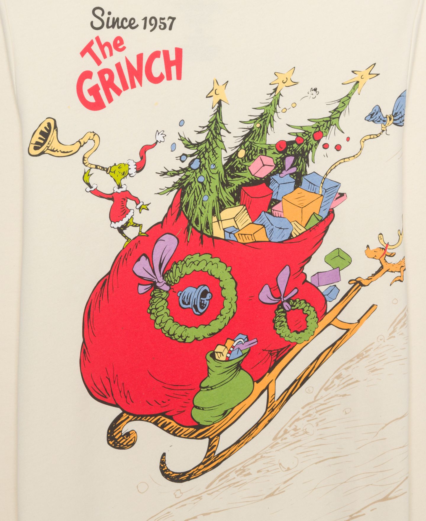 Мужское худи Hybrid Apparel Grinch Stole Christmas Graphic-Print Classic-Fit, цвет: Песочный — фото 4