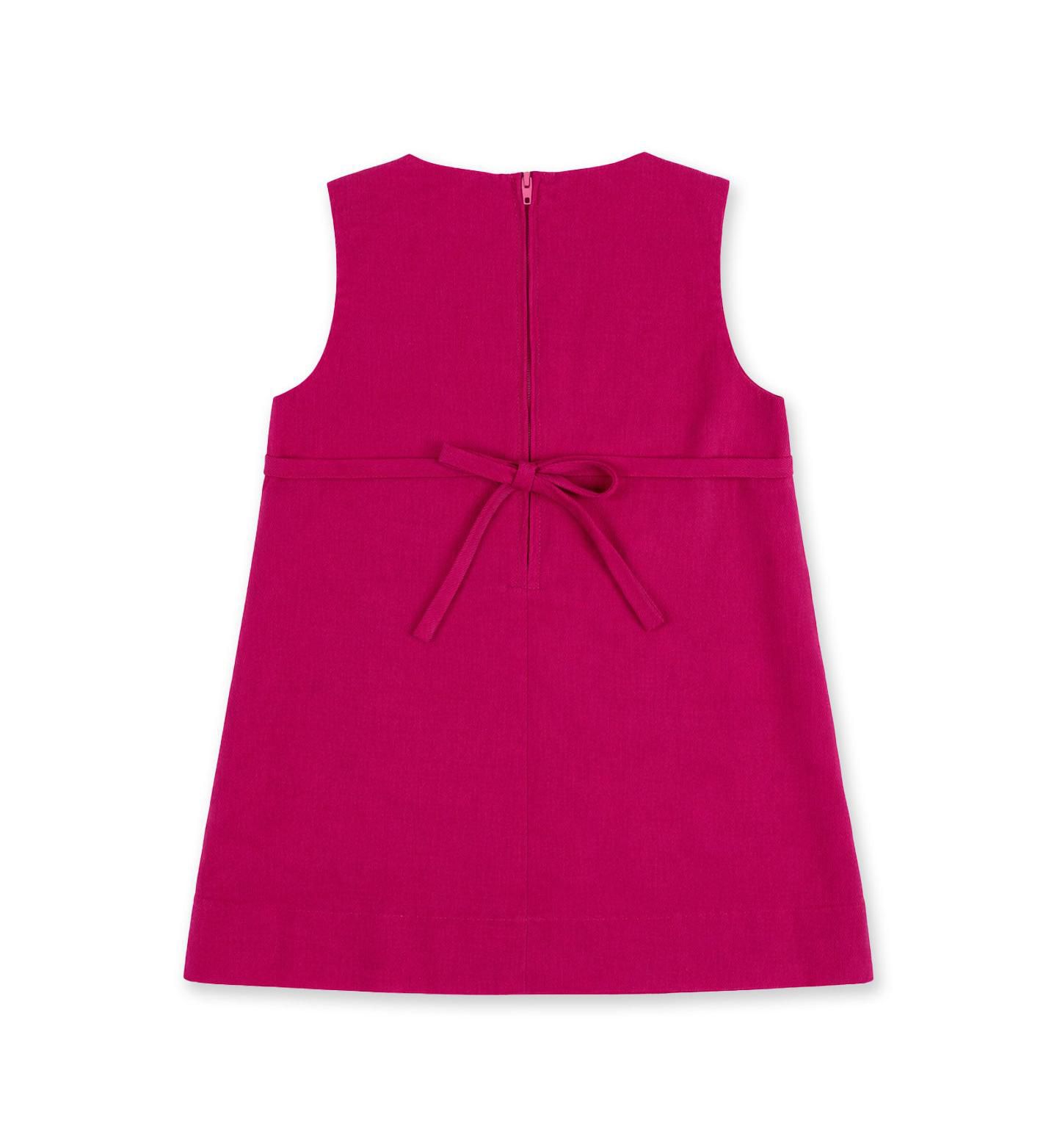 Платье Florence Eiseman Floral-Print Back Zipper Corduroy Dress для девочек, цвет: Малиновый — фото 5